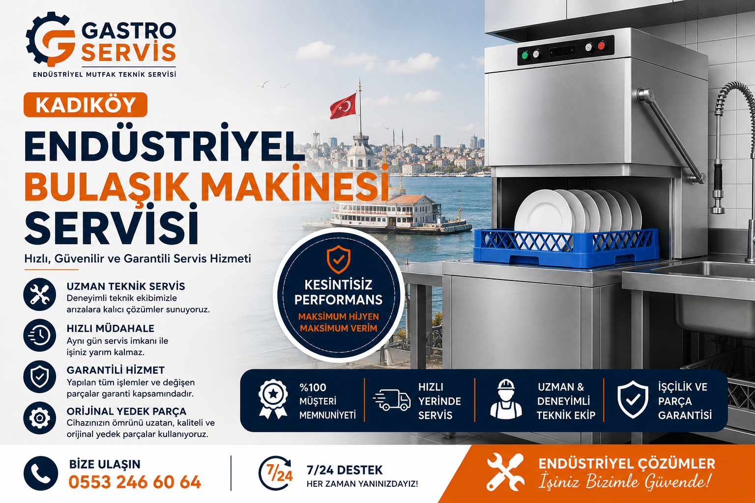 Kadıköy Endüstriyel Bulaşık Makinesi Servisi - 0553 246 60 64