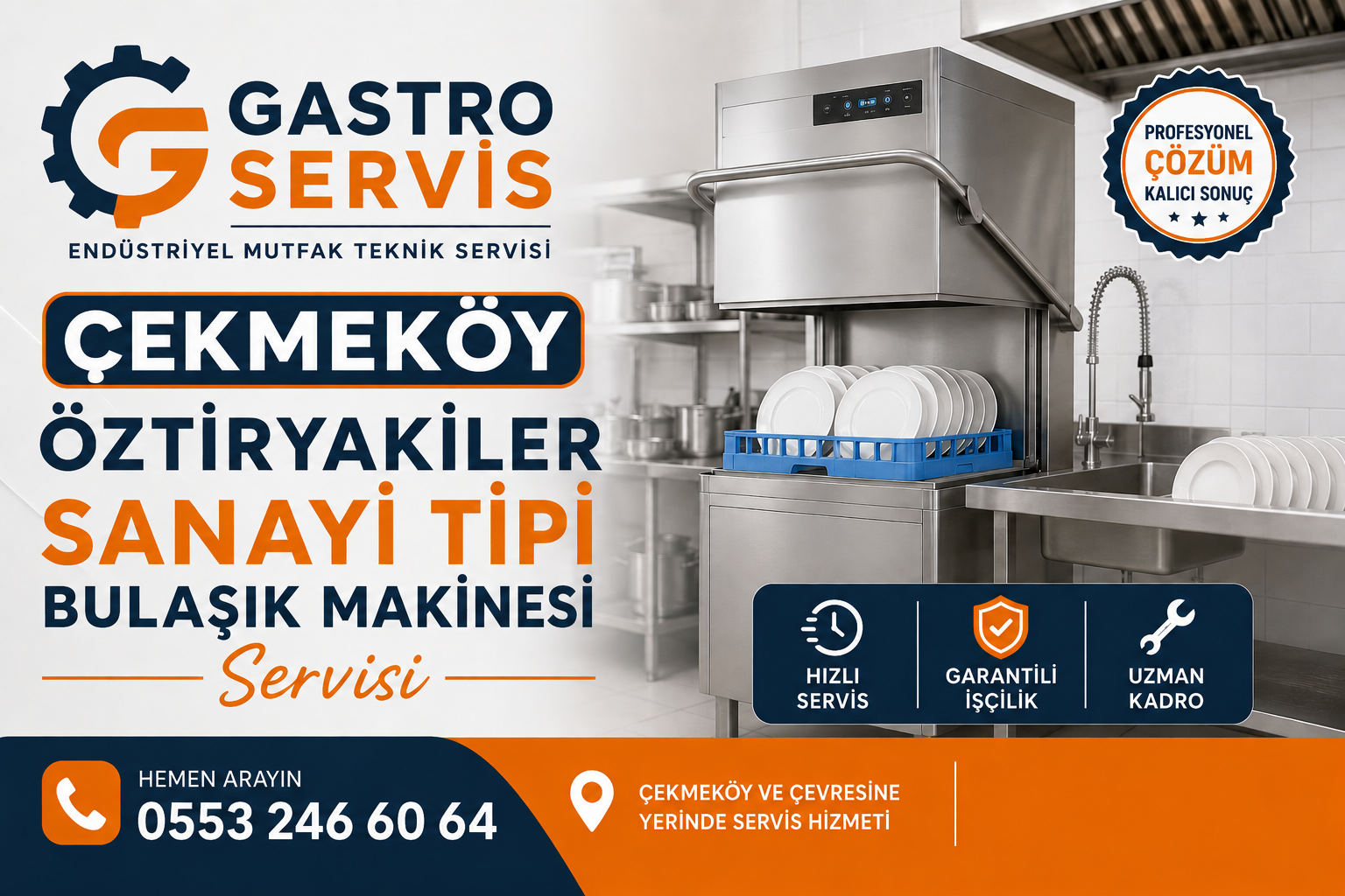 Çekmeköy Öztiryakiler Sanayi Tipi Bulaşık Makinesi Servisi | 0553 246 60 64