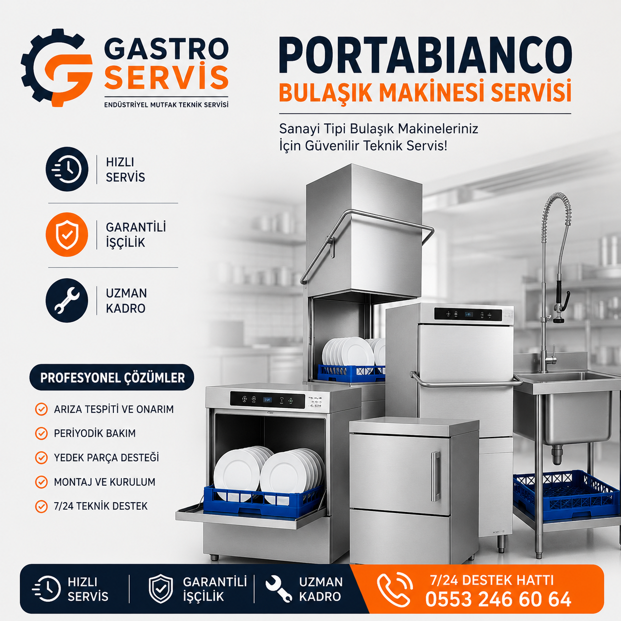 Portabianco Bulaşık Makinesi Servis - 0553 246 60 64