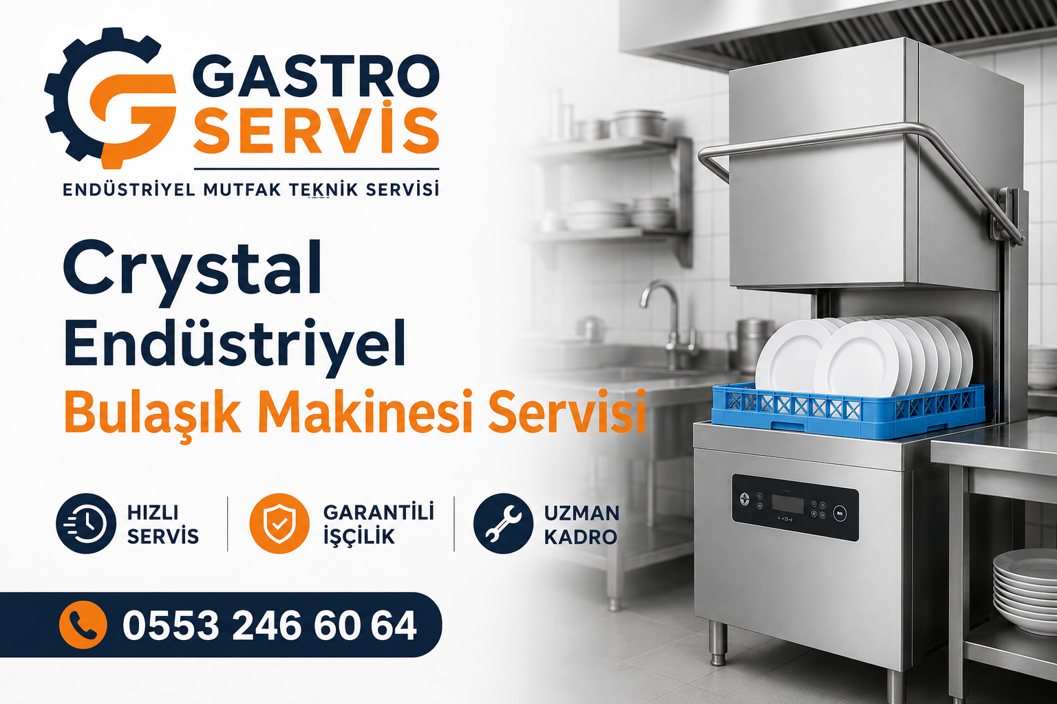 Crystal Endüstriyel Bulaşık Makinesi Servisi - 0553 246 60 64