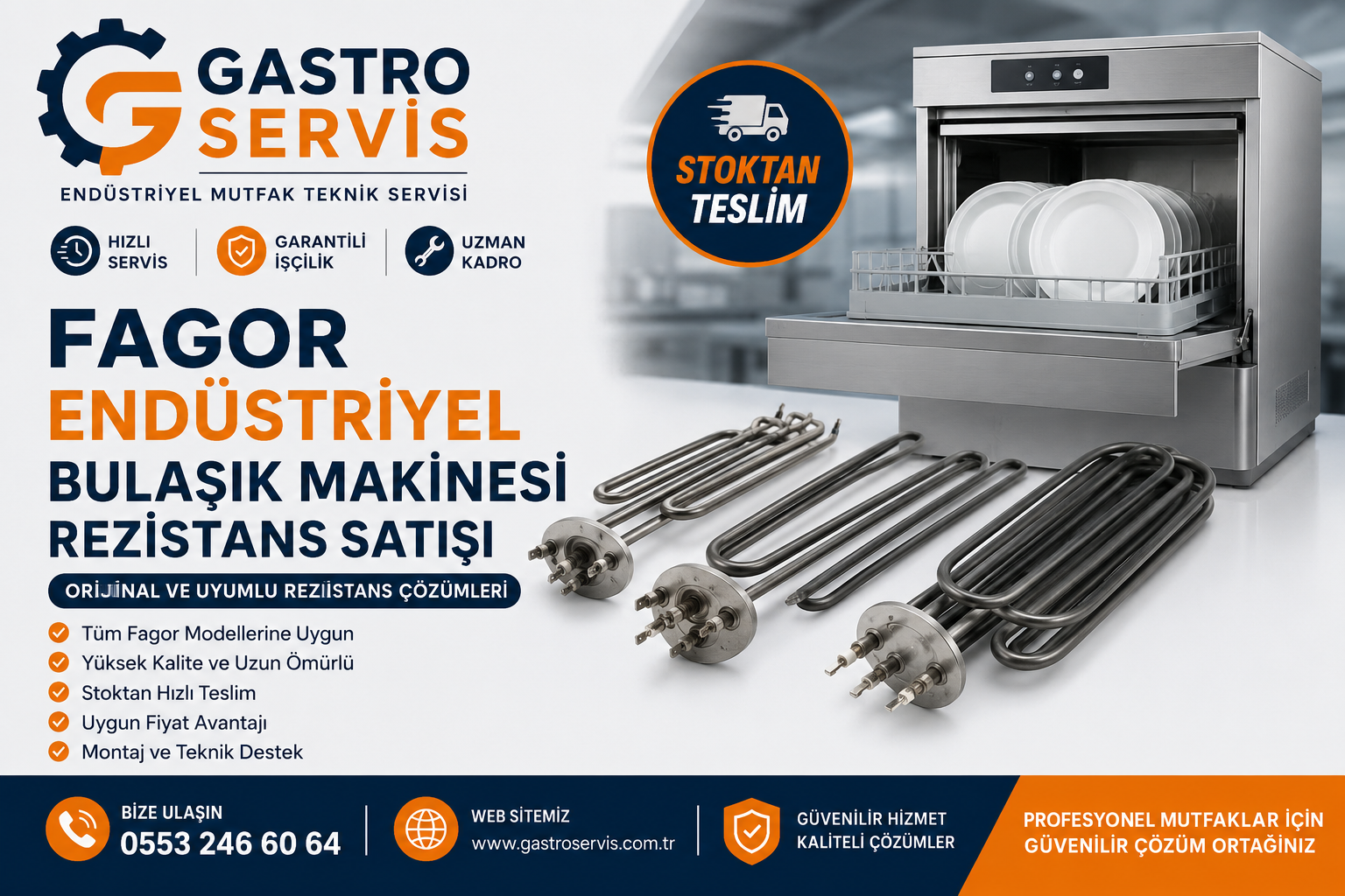 Fagor Endüstriyel Bulaşık Makinesi Rezistans