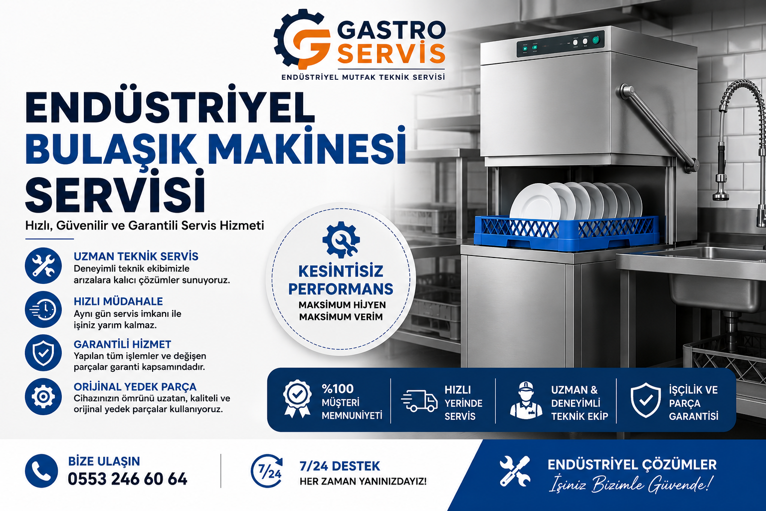 Endüstriyel Bulaşık Makinesi Servisi